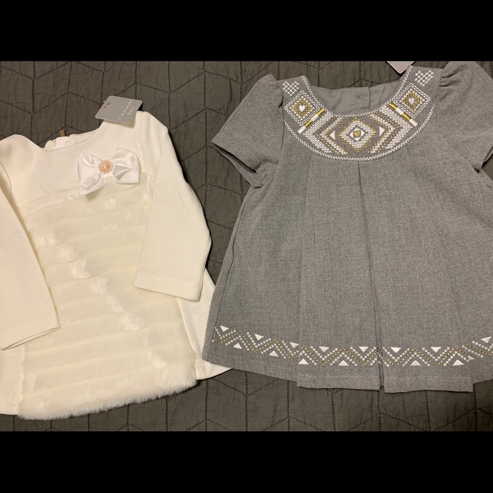 Set of Tahari Baby Girl Dresses 3-6m